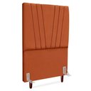 Ver imagem 1 de Cabeceira Solteiro 100 Cm com Frame Belgica Suede Terracota Artte