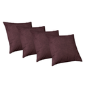 Ver imagem 1 de Kit 4 Capas Almofadas Luxo 50 X 50cm com Ziper Glamour Bordo