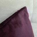 Ver imagem 3 de Kit 4 Capas Almofadas Luxo 50 X 50cm com Ziper Glamour Bordo