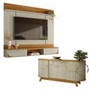 Ver imagem 1 de Painel para Tv Aura com Aparador Buffet Mônaco Cumaru Opala - Madetec