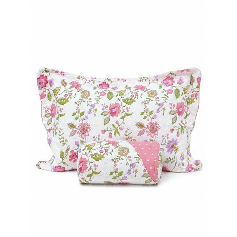Kit Colcha Bouti Shabby Chic Casal 220x240cm 100% Poliéster - Rozac - Floral 7
