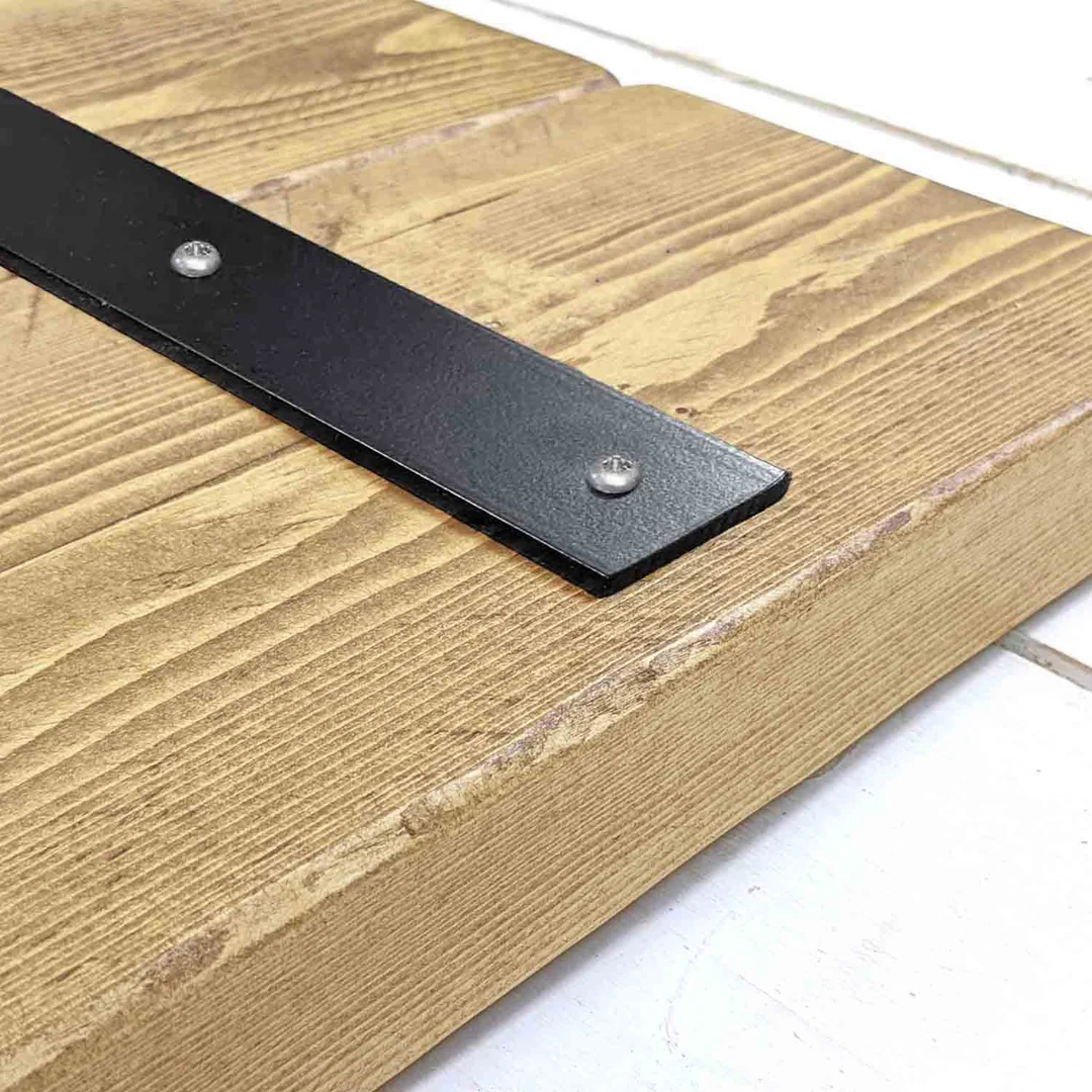 Conjunto de Mesa e Bancos Rústicos | Estrutura Hairpin - 80cm - 7