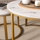 Ver imagem 6 de Jogo de Mesa de Centro Redonda Sala Perola Goldluxo 58cm