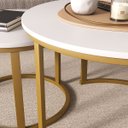 Ver imagem 6 de Jogo de Mesa de Centro Redonda Sala Perola Goldluxo 58cm