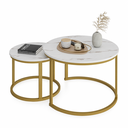 Ver imagem 2 de Jogo de Mesa de Centro Redonda Sala Perola Goldluxo 58cm