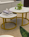 Ver imagem 4 de Jogo de Mesa de Centro Redonda Sala Perola Goldluxo 58cm