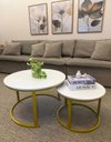 Ver imagem 3 de Jogo de Mesa de Centro Redonda Sala Perola Goldluxo 58cm