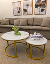 Ver imagem 5 de Jogo de Mesa de Centro Redonda Sala Perola Goldluxo 58cm