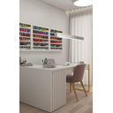 Ver imagem 4 de Mesa Nails Premium Ripado 167x117cm com Aspirador e Pé de Ferro - Branca