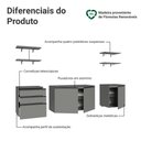 Ver imagem 4 de Armário de Cozinha Completa 240cm Suspensa Cinza Nice Madesa 10