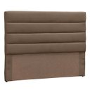 Ver imagem 2 de Cabeceira Casal Estofada Berlim Marrom - M&F Decor