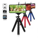 Ver imagem 3 de Suporte para Celular - Mini Tripé Flexível Articulado 24cm - Azul