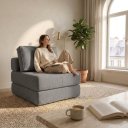 Ver imagem 2 de Poltrona Cama na Caixa 90 cm Versa Bouclê B05 - D'Rossi