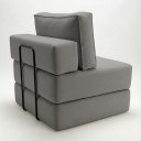 Ver imagem 7 de Poltrona Cama na Caixa 90 cm Versa Bouclê B05 - D'Rossi