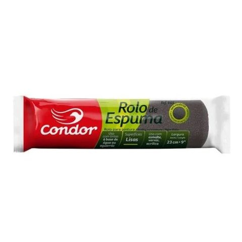 Rolo de Espuma 23 cm sem Suporte Condor Poliéster 965