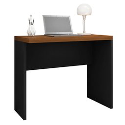 Mesa Escritório Quarto Estudos Versátil Durável Mdp:nogueira-preto - 4
