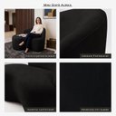 Ver imagem 2 de Mini Sofá Aurea Orgânico 2 Lugares Curvo Design Elegante Suede