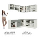 Ver imagem 7 de Cozinha Completa 389001 Com Armário E Balcão Branco/Cinza