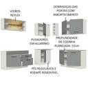 Ver mais imagens de Cozinha Completa 389001 Com Armário E Balcão Branco/Cinza