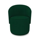 Ver imagem 5 de Poltrona Decorativa Orgânica Fixa para Sala Malu Bouclê Verde M11 - D'Rossi