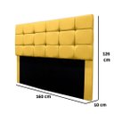 Ver imagem 3 de Cabeceira Estofada Cama Box Casal 160 Cm Clara Suede:amarelo