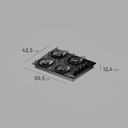 Ver imagem 3 de Cooktop 4 Bocas a Gás Continental Mesa Vidro Preto com Acendimento Automático Kc4gr