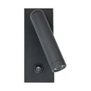 Ver imagem 1 de Arandela de Cabeceira Leitura Preta Led 3W 2700K Bivolt EMBU LED
