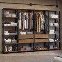 Ver imagem 1 de Guarda-roupa Closet Modulado Valencia 4 Gavetas 258cm Madesa 01