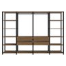 Guarda-roupa Closet Modulado Valencia 4 Gavetas 258cm Madesa 01 - 11