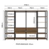 Guarda-roupa Closet Modulado Valencia 4 Gavetas 258cm Madesa 01 - 5
