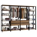 Ver imagem 4 de Guarda-roupa Closet Modulado Valencia 4 Gavetas 258cm Madesa 01