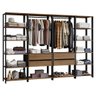 Guarda-roupa Closet Modulado Valencia 4 Gavetas 258cm Madesa 01 - 4