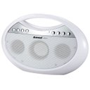 Ver imagem 1 de Rádio Portátil Bluetooth USB Fm Amc 1400 Branco 10W Rms Bivolt Pequeno Original Amvox