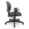 Cadeira de Escritório Executiva Operativa Base Secretária com Backplax com Braço Regulável Plaxmetal - 2