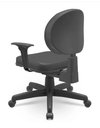 Ver imagem 3 de Cadeira de Escritório Executiva Operativa Base Secretária com Backplax com Braço Regulável Plaxmetal
