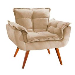 Kit 2 Poltronas Opala Pé Palito 1 Lugar Nude Mobilia Mobilia - 3