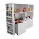 Ver imagem 1 de Estante Infantil com Livreiro Alma 100% Mdf com Baús Rosa