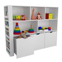 Ver imagem 3 de Estante Infantil com Livreiro Alma 100% Mdf com Baús Rosa