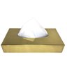 Porta-Lenços de Papel de Aço Inox – Dourado By Fineza - 2