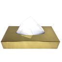 Ver imagem 2 de Porta-Lenços de Papel de Aço Inox – Dourado By Fineza