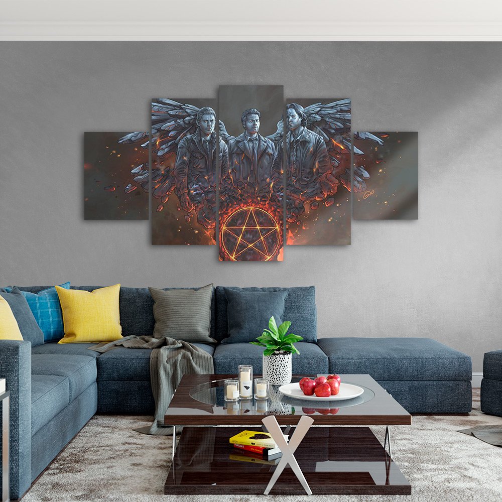 Quadro Decorativo em Mosaico MDF Supernatural 115x60cm - 3