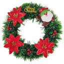 Ver imagem 1 de Guirlanda Natalina Decoraçao Natal Porta Janela Casa Vitrine Loja Comercio Evento Festa Fim de Ano C