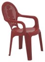 Ver imagem 1 de Cadeira com Braços Estampada Catty Vermelho