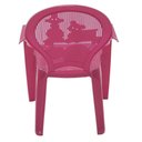 Ver imagem 2 de Cadeira com Braços Catty Estampada Rosa Tramontina Infantil