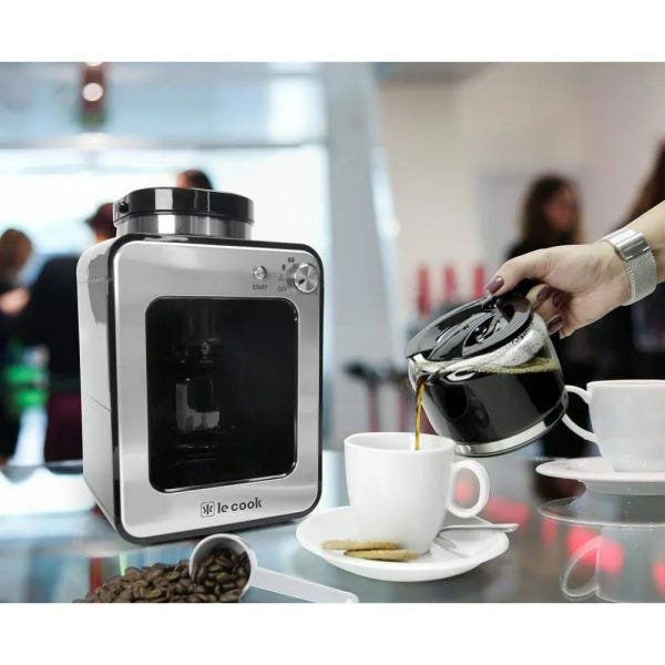 Maquina de Café Expresso Automática 2 em 1 com Moedor de Grãos e Pó 127V Le Cook - 2