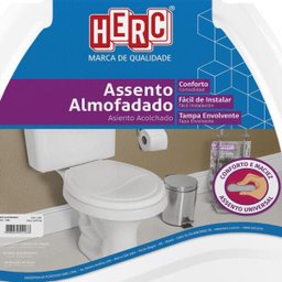 Assento Sanitário Almofadado Herc Prime Branco 2385 - 2