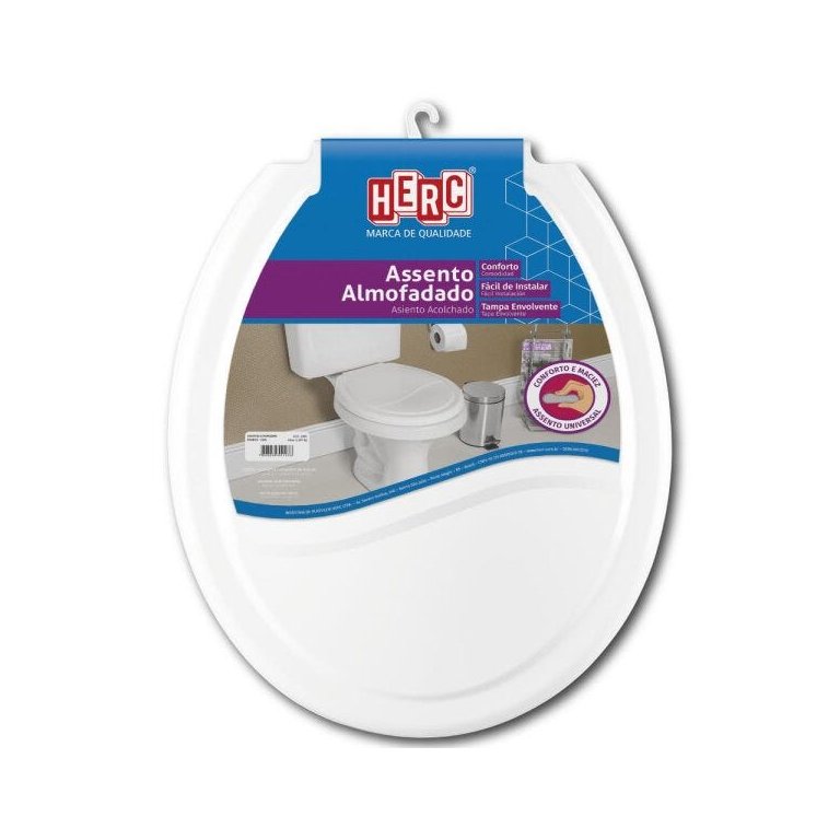 Assento Sanitário Almofadado Herc Prime Branco 2385