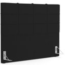 Ver imagem 7 de Kit Cabeceira Cama Box Casal 140cm com Calçadeira Roma W01 Suede Preto - Lyam Lyam Decor