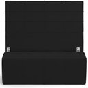 Ver imagem 2 de Kit Cabeceira Cama Box Casal 140cm com Calçadeira Roma W01 Suede Preto - Lyam Lyam Decor