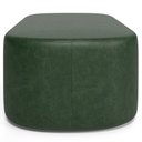 Ver imagem 7 de Kit 02 Puffs Decorativos Orgânicos para Living Quarto 100cm Doha W01 Couríssimo Verde Musgo - Lyam D